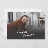 卒業式パーティー招待状の写真コラージュスクリプト 招待状 (裏面)