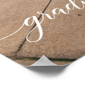 卒業式パーティー歓迎の看板ポスターと写真 ポスター (角)