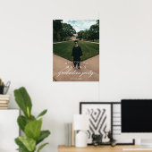 卒業式パーティー歓迎の看板ポスターと写真 ポスター (ホームオフィス)