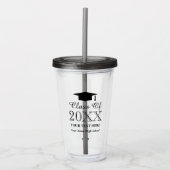 卒業式パーティー用のアクリルタンブラーのガラス贈り物 アクリルタンブラー (正面)