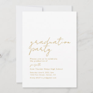 卒業式パーティ招待状発表写真 招待状