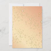 卒業式パーティ金ゴールドフェスティバルバブル 招待状 (裏面)