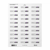 卒業式パープルキャップと金ゴールド房 ラベル (フルシート)