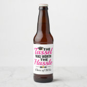 卒業式ビールラベル "Tassel Worth Hassle" ビールラベル (正面)