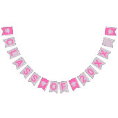 卒業式ピンクのオパールパーティーシンボルや象徴クラス バンティングフラッグ (全)