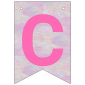 卒業式ピンクのオパールパーティーシンボルや象徴クラス バンティングフラッグ (第2の旗)