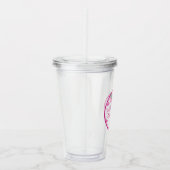 卒業式ピンクのピックボールとディンク アクリルタンブラー (右)