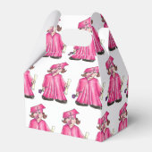 卒業式ピンクキャップ卒業証書 フェイバーボックス (裏面サイド)