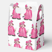 卒業式ピンクキャップ卒業証書 フェイバーボックス (オープン)