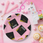 卒業式ピンクパーティー紙プレート ペーパープレート (パーティー)