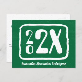 卒業式ファンキーのグリーンクラスはがき ポストカード