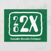 卒業式ファンキーのグリーンクラスはがき ポストカード (正面)