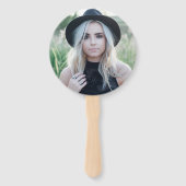 卒業式ファンシック金ゴールドカスタム大学院写真 ハンドファン (裏面)