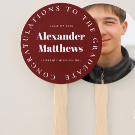 卒業式ファンスクールのクラス男性フォトブルゴーニュ ハンドファン