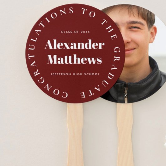 卒業式ファンスクールのクラス男性フォトブルゴーニュ ハンドファン