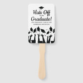 卒業式ファンプレイスホルダーカスタム大学院写真 ハンドファン (正面)