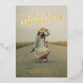 卒業式フォイル招待状 箔招待状