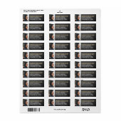 卒業式フォトシャルボード&金ゴールド差出人住所 ラベル (フルシート)