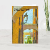 卒業式フライ高、青空が限界 カード (正面)