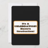 卒業式フラットアナウンスメントカード 案内状 (裏面)