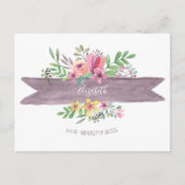 卒業式フローラ花の保存日 ポストカード (正面)