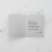 卒業式ブラックハットありがとう サンキューカード (内部)