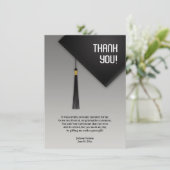 卒業式ブラックハットありがとう サンキューカード (スタンド正面)