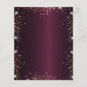 卒業式ブルゴーニュグリッター予算の招待 チラシ (裏面)