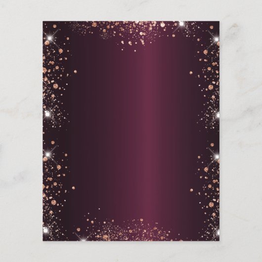 卒業式ブルゴーニュグリッター予算の招待 チラシ (裏面)