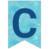 卒業式ブルーオパールパーティーシンボルや象徴クラス バンティングフラッグ (第2の旗)