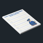 卒業式ブルーキャップガウン卒業証書 ノートパッド<br><div class="desc">デザインは、卒業生の青帽とガウンのオリジナルマーカーイラストレーションを備え、卒業証書を持つ。卒業情報でパーソナライズする。この卒業デザインは他の製品でも利用可能である。あなたは何を探しているか分からない？カスタマイ救済ズが必要な場合クリック連絡は「このデザイナー」が自分のために作り上げたものだ！</div>