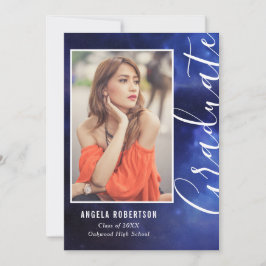 卒業式ブルーネブラ宇宙スタイリッシュモダン写真