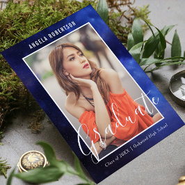 卒業式ブルーネブラ宇宙スタイリッシュモダン写真