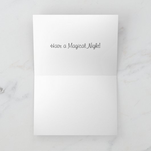 卒業式プロムおめでとうカード カード (内部)