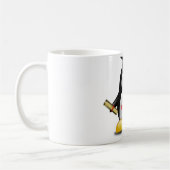 卒業式ペンギン「やった」 コーヒーマグカップ (左)