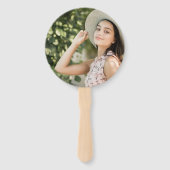 卒業式ホックウェーブ金ゴールドグラッドキャップカスタム写真 ハンドファン (裏面)