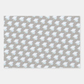 卒業式ホワイトオパールトレンディー品揃え写真 ラッピングペーパーシート (正面2)