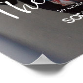 卒業式ポスター名前をカスタムする日日付の保存 ポスター (角)