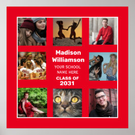 卒業式ポスター8 Photo Collage Class Of Year ポスター
