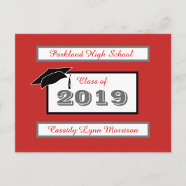 卒業式ポストカーパーソナライズされたド ポストカード