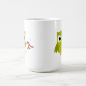 卒業式マグカップ付きグリーンフクロウ コーヒーマグカップ (中央)