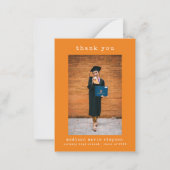 卒業式ミニマリストありがとうごシンプルざいます ノートカード (正面)