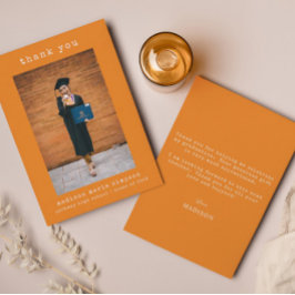 卒業式ミニマリストありがとうごシンプルざいます ノートカード