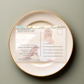 卒業式ミニマリスト2枚シンプル写真エレガント ポストカード