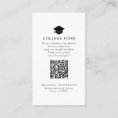 卒業式ミニマル大学基金 エンクロージャーカード (正面)
