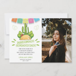 卒業式ムチャスグラシアスフィエスタ サンキューカード