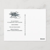 卒業式モダンの上限 ポストカード (裏面)