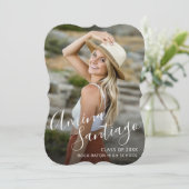 卒業式モダンの署名 案内状 (スタンド正面)