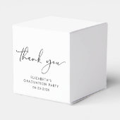 卒業式モダンの脚本パーティーありがとう フェイバーボックス (裏面サイド)