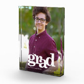 卒業式モダンはっきりしたタイポグラフィカスタム記念 フォトブロック (右)